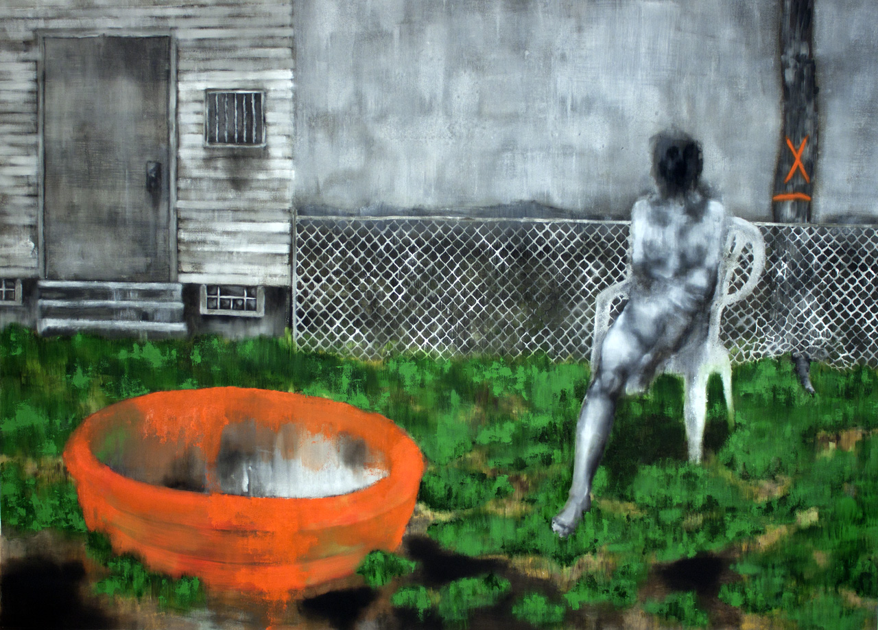 sunbather JIm Hittinger, "Sunbather" oil on canvas, 2015, 60"x84"