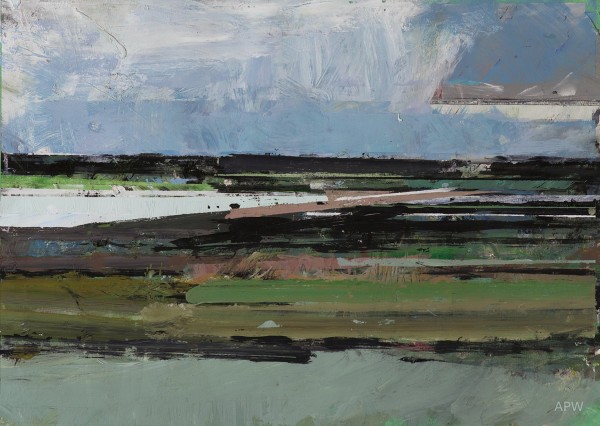 Lacken Strand 1-PR Andrew Wykes "Lacken Strand 1" acrylic on paper, 2015, 22" x 30”