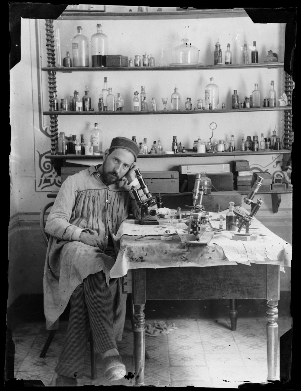WAM_PHOTOGRAPH_Cajal1 Santiago Ramón y Cajal, Untitled (self portrait), c.1885.