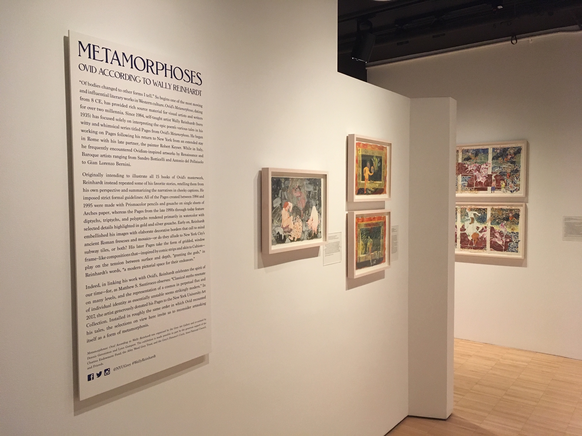Metamorphoses: Ovid According to Wally Reinhardt Grey Art Gallery at NYU