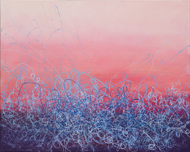 Scramble, 36" x 48" acrylic